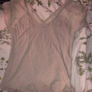 cream colored blouse